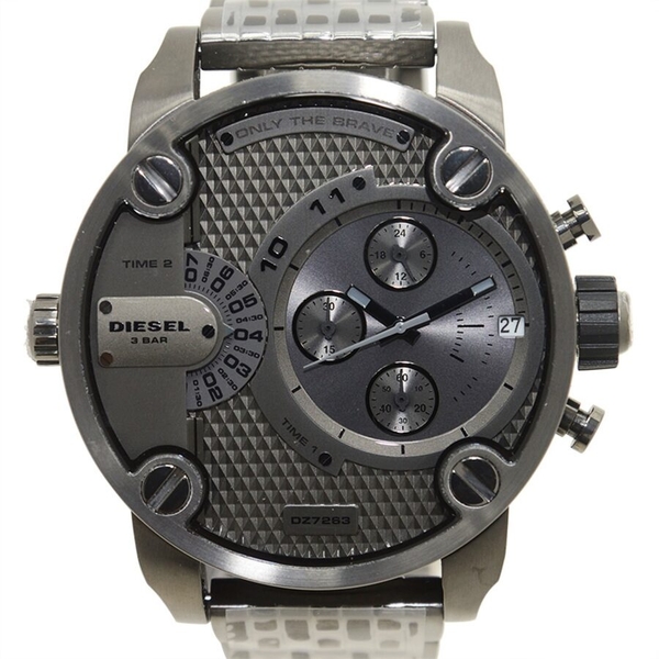 Diesel Little Daddy Oversized Chronograph Men's Watch - Gunmetal Grey (DZ7263)