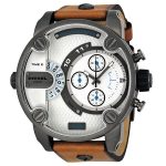 Diesel SBA Oversized Dual Time Chronograph Gunmetal Men's Watch DZ7269