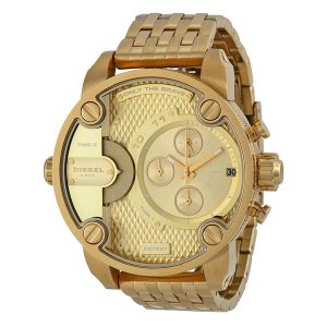 Diesel Little Daddy Oversized Gold-Tone Chronograph Watch DZ7287