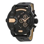 Diesel Little Daddy DZ7291 Oversized Men's Chronograph Watch - Black/Rose Gold