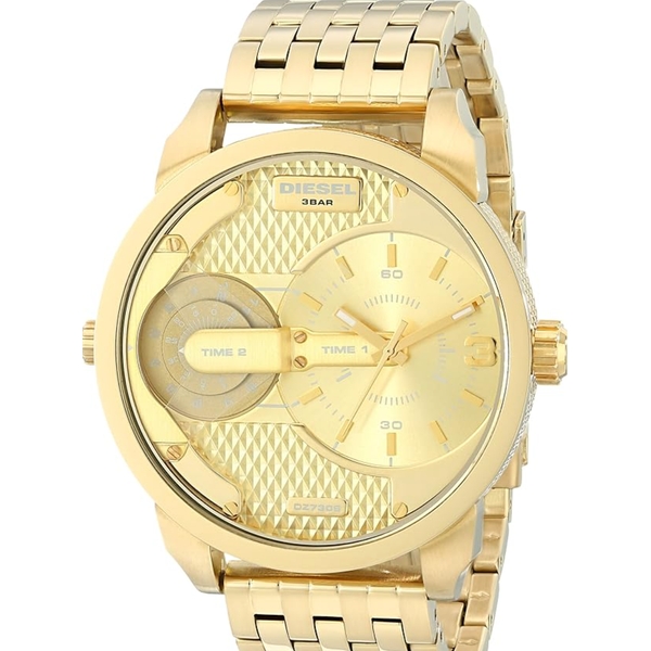 Diesel Men's Mini Daddy Gold-Tone Stainless Steel Watch DZ7306