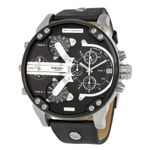Diesel Mr. Daddy 2.0 Oversized Black Chronograph Watch DZ7313