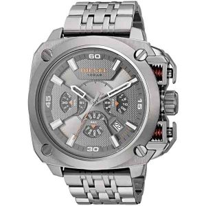 Diesel DZ7344 Men's Grey & Black Stainless Steel Chronograph Watch (50mm)
