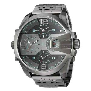 Diesel Mega Chief DZ7372 Men's Chronograph Watch - Black/Grey Stainless Steel