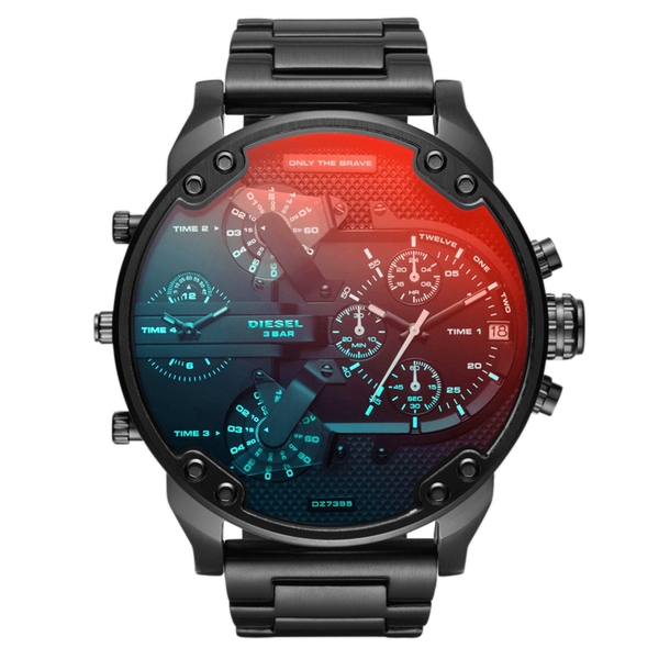 Diesel Mr. Daddy 2.0 DZ7395 Oversized Black Chronograph Watch