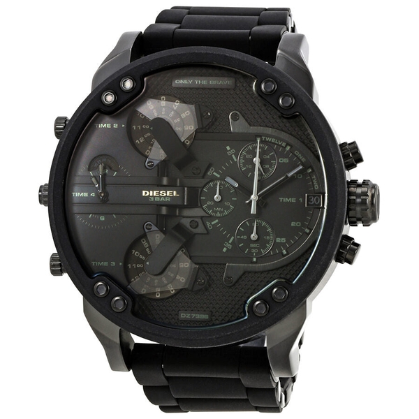Diesel Mr. Daddy 2.0 Oversized Black Chronograph Watch DZ7396
