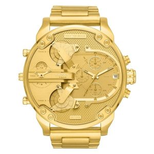 Diesel Mr. Daddy 2.0 Men's Oversized Chronograph Watch - Yellow Gold (DZ7399)