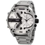 Diesel Mr. Daddy 2.0 Oversized Chronograph Silver-Tone Stainless Steel Men's Watch DZ7421