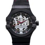 Maserati R8821108008 Men's Automatic Black Leather Strap Watch, 40mm