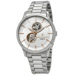 Maserati Tradizione Automatic White Dial Men's Watch - Silver-tone Stainless Steel
