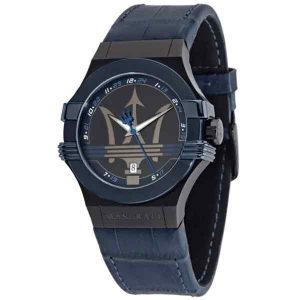 Maserati Potenza R8851108007 Men's Quartz Chronograph Watch - Black & Blue