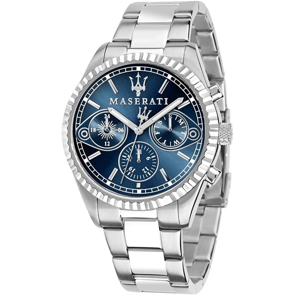 Maserati Competizione Men's Blue Dial Stainless Steel Watch R8853100013