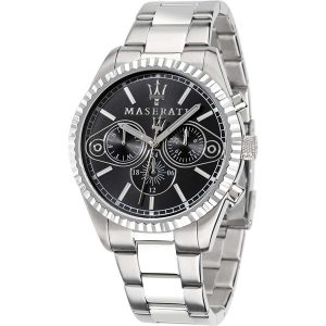 Maserati Competizione Men's Chronograph Watch - Black Dial, Stainless Steel (R8853100014)