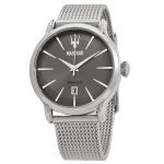 Maserati Epoca Men's Watch - Grey Dial, Stainless Steel Mesh Bracelet (R8853118002)
