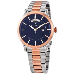 Maserati Tradizione Men's Two-Tone Watch with Blue Dial (R8853125001)