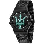 Maserati Potenza Aqua Edition Black Mesh Men's Watch