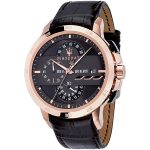 Maserati Men's R8871619001 Chronograph Brown Leather Watch - Rose Gold Tone