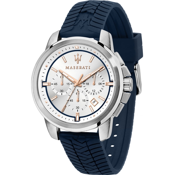 Maserati Successo Men's Blue Stainless Steel Bracelet Watch - 44mm (R8871621013)