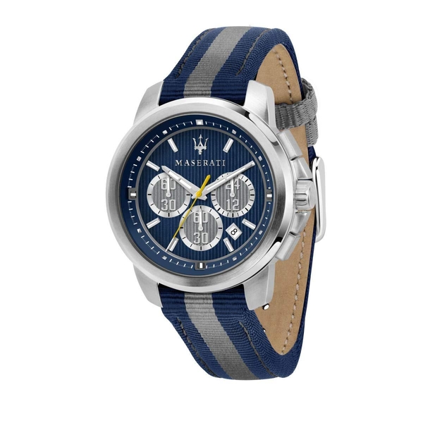 Maserati Men's Traguardo Chronograph Blue Dial Nylon Strap Watch R8871637001
