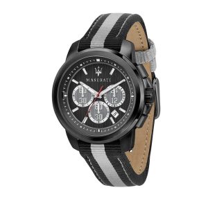 Maserati R8871637002 Men's Analog Black Dial Watch - 45mm