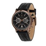 Maserati R8871638001 Men's Analog Black Dial Rose Gold-Tone Watch