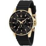 Maserati Sfida Chronograph Black & Gold-Tone Men's Watch R8871640001