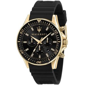 Maserati Sfida Chronograph Black & Gold-Tone Men's Watch R8871640001
