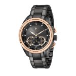 Maserati Men's R8873612016 Analog Black Dial Gold-Tone Watch