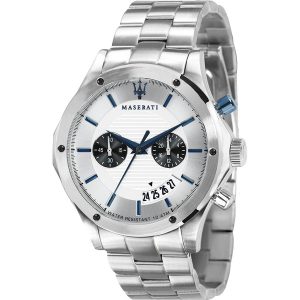 Maserati Circuito Chronograph Silver-Tone Men's Watch