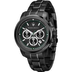 Maserati Royale Men's Black Stainless Steel Quartz Watch R8873637004