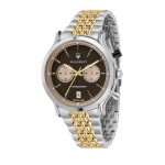 Maserati Men's R8873638003 Analog Brown Dial Two-Tone Stainless Steel Watch