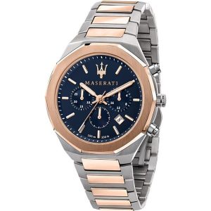 Maserati Stile Men's Two-Tone Chronograph Watch (R8873642002) - Blue