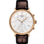 Tissot T-Classic Carson Chronograph Men's Watch - Rose Gold & White (T122.417.36.011.00)