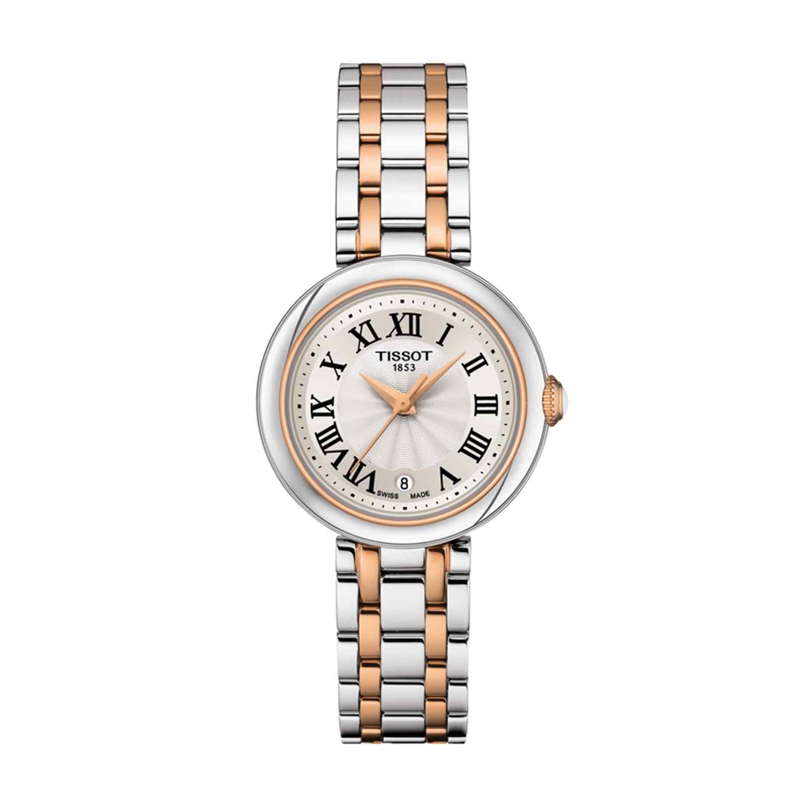 Tissot Bellissima Small Lady Watch Two-Tone Stainless Steel Rose Gold T126.010.22.013.01