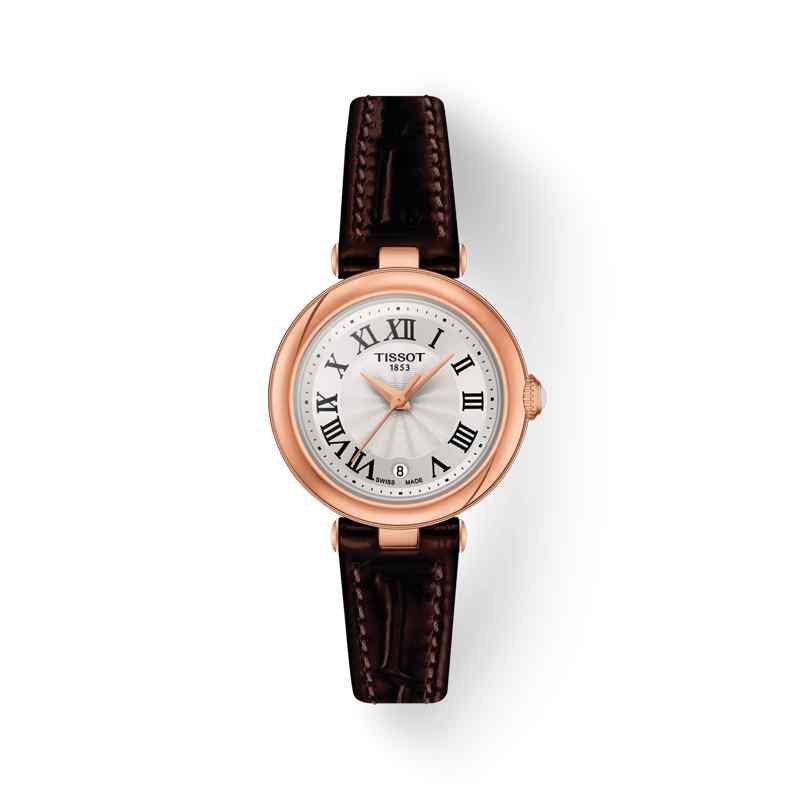 Tissot Bellissima Small Lady Watch Rose Gold Brown Leather T126.010.36.013.00